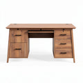 Bureau en bois de style moderne avec six tiroirs dimensions 120 x 60 x 75cm
