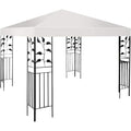 Giantex Toit de Rechange pour Tonnelle de Jardin 3x3M Imperméable en Polyester Trou d'Aération Équipé Beige(Beige/Toit double)