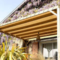 TECPLAST Toile Pergola Blanc Crème 2,5x3,5 m LP640PR - Garantie 8 ans - Bâche Pergola ou Tonnelle étanche en PVC pour terrasse(Blanc crème/2 x 3 m)