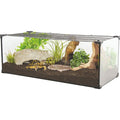 Terrarium tortue Karapas Terra 80 Pro noir - Zolux Noir(Profondeur : 80 cm)