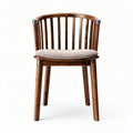 Chaise en bois de hêtre avec assise en tissu gris dimensions 50 x 50 x 80cm