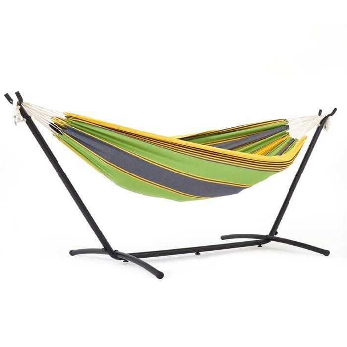 Mondeer - Hamac sur Pied,avec Support,double extérieur, Avec Sac de Transport Portable, pour Balcons, terrasses ,Vert(Vert)