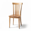 Chaise en bois recyclé blanc avec assise en bois massif 45 x 45 x 85cm