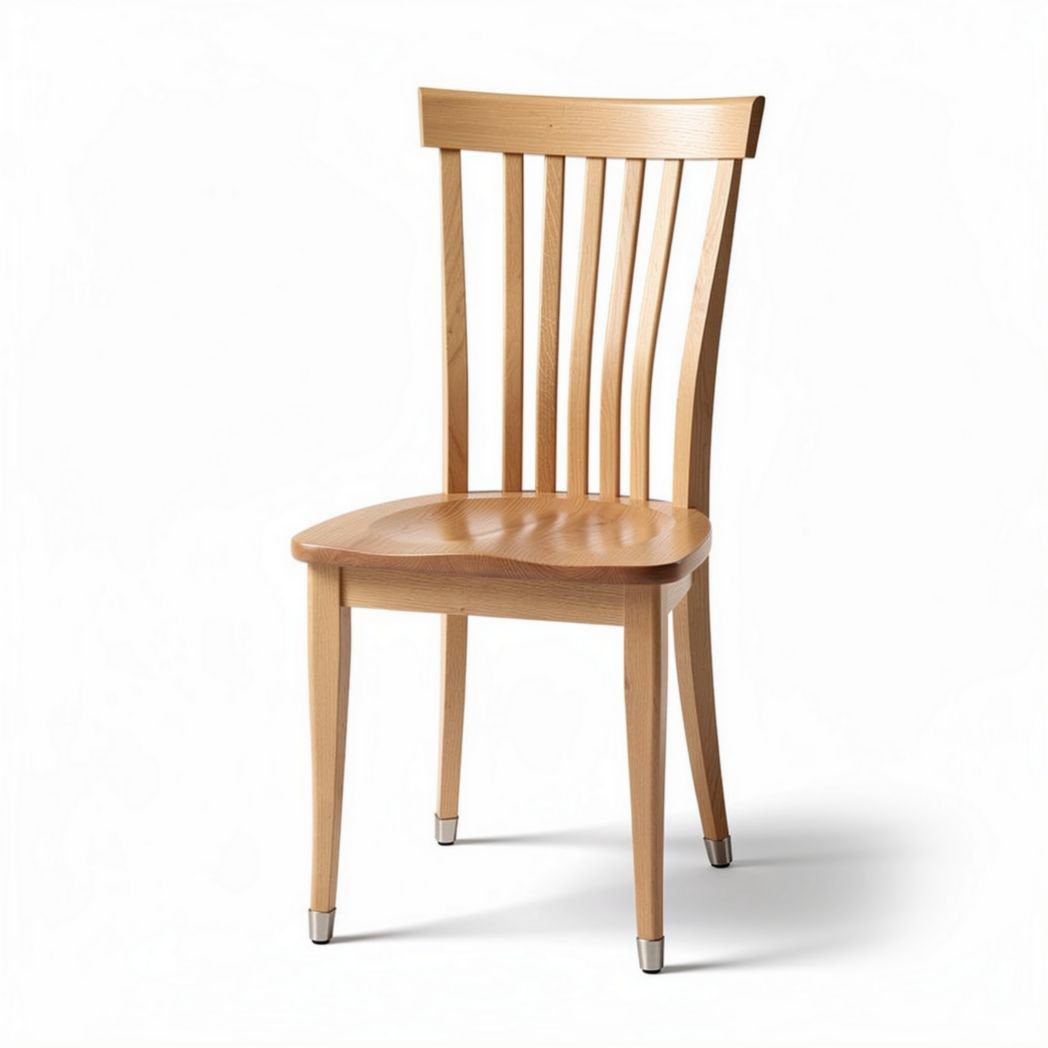Chaise en bois recyclé blanc avec assise en bois massif 45 x 45 x 85cm