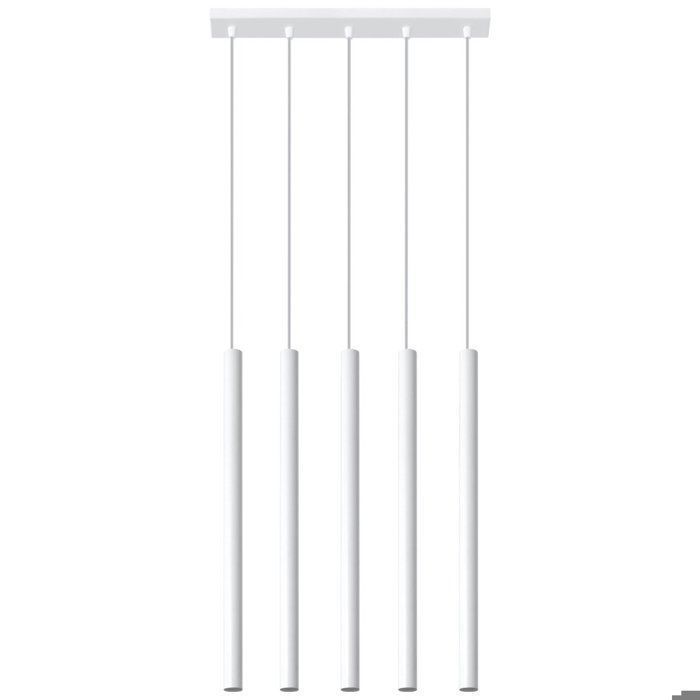 Suspension en Acier - NOVASTEL - Blanc - IP20 - Max 8W LED - G9 - Style Moderne(Lampes suspendues - Rectangle 45 cm/Blanc/1 source lumineuse)