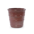 Pots de Fleur en Céramique - 41,5x41,3 cm - Grand Bac à Fleurs avec Trou de Drainage - Vase Design pour Jardin - Marron Roux(Marron roux/24)