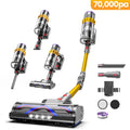Aspirateur Balai Sans Fil - YOIMOIMO - 650W - 70000 Pa - 70 Min - Charge rapide sur le support - Vidange D'Une Seule Main(11C-YE)