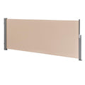 Brise-vue Store latéral PRO.TEC 140 x 300 cm - Sable - Protection contre le vent et les rayonnements UV(Beige/100 x 300 cm)