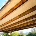 TECPLAST Toile Pergola Blanc Crème 4x6 m LP506PR - Garantie 5 ans - Bâche Pergola ou Tonnelle étanche en PVC pour terrasse(Beige foncé/2 x 3 m)
