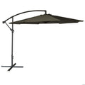 Parasol déporté OAHU rond 3m de diamètre gris(Beige/Avec housse)