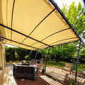 TECPLAST Toile Pergola Ivoire 3x4,5 m XP640PR - Garantie 10 ans - Bâche Pergola ou Tonnelle étanche en PVC - Made in France(Blanc/2 x 2 m)
