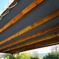 TECPLAST Toile Pergola Gris anthracite 3x4 m LP506PR - Garantie 5 ans - Bâche Pergola ou Tonnelle étanche en PVC pour terrasse(Beige foncé/2 x 3 m)